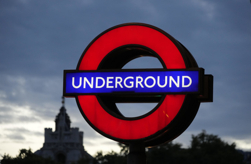  London, United Kingdom; A London Transport Underground logo is seen at the Westminster Underground Station. (credit: KIRBY LEE-USA TODAY SPORTS)