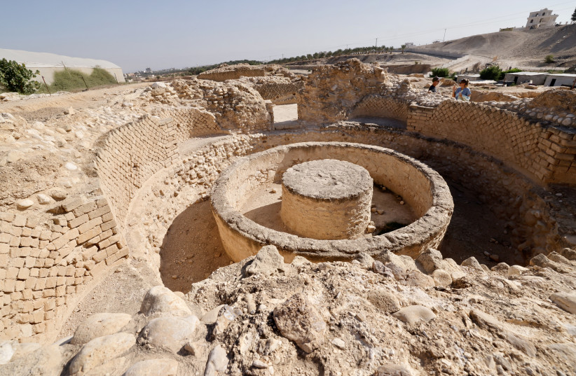  Bathhouse from the time of King Herod, built on the remnants of the Hashmonaim palace. (photo credit: MARC ISRAEL SELLEM)