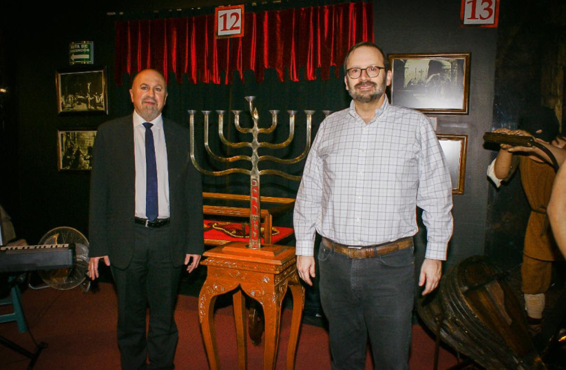  Rabbi Yitzhak Abud (left) and Rabbi Michael Freund (right). (photo credit: SHAVEI ISRAEL)