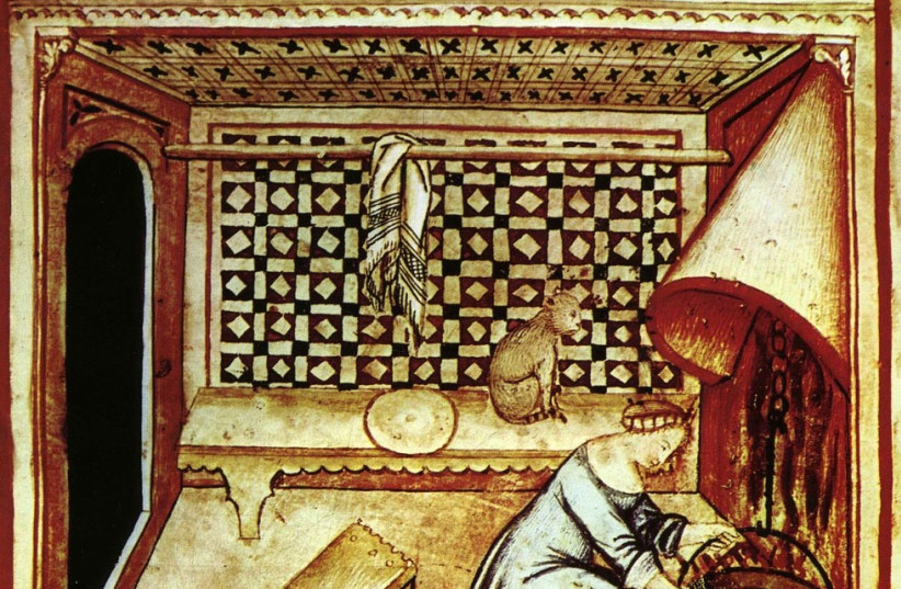  Medieval cat portrayed as a pet (credit: WIKIMEDIA)