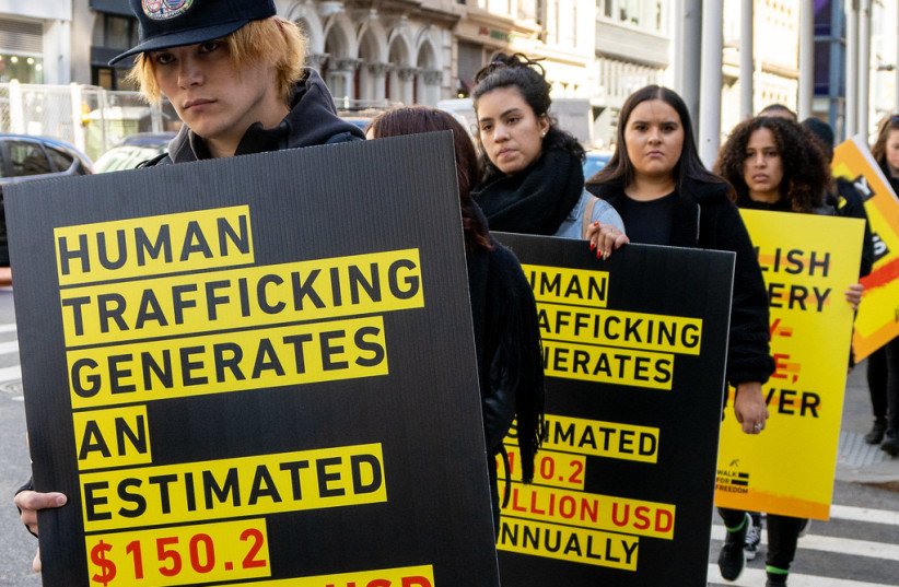  Protest against human trafficking in New York. (credit: FLICKR)