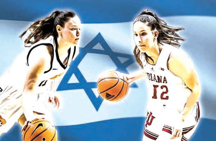  ISRAELI SISTERS Lior (left) and Yarden Garzon are turning heads in the NCCA in Oklahoma and Indiana, respectively. (photo credit: Courtesy)