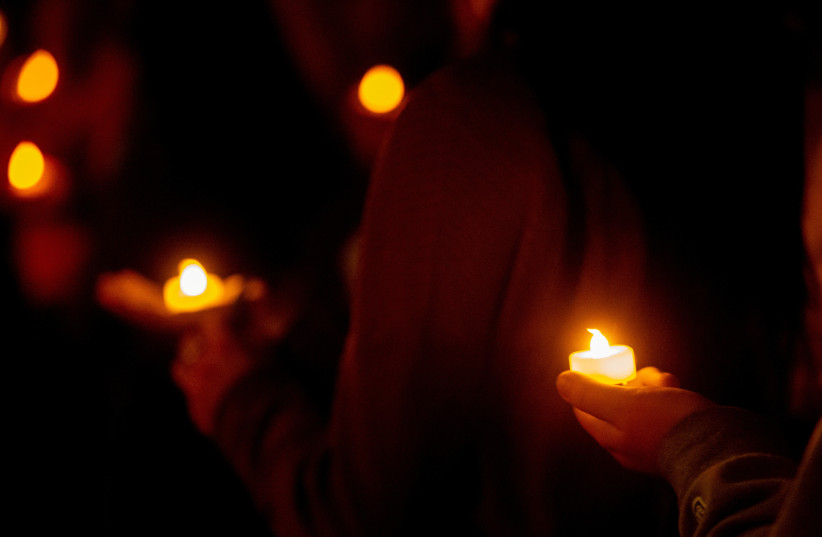  Vigil at the University of Idaho for four students found dead in their residence in Moscow, Idaho (photo credit: LINDSEY WASSON/REUTERS)