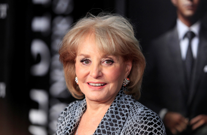  Television personality Barbara Walters arrives for the premiere of the film "Wall Street: Money Never Sleeps" in New York September 20, 2010. (photo credit: REUTERS/LUCAS JACKSON/FILE PHOTO)