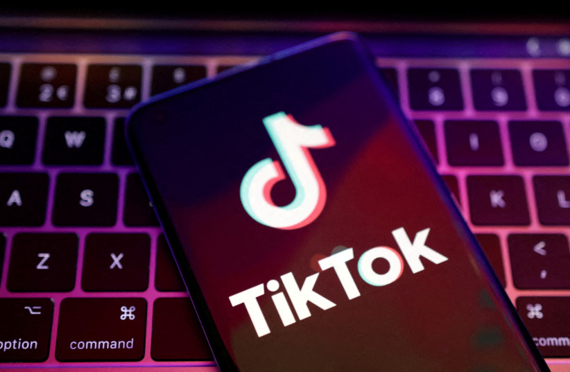   TikTok app logo is seen in this illustration taken, August 22, 2022. (credit: REUTERS/DADO RUVIC/ILLUSTRATION/FILE PHOTO)