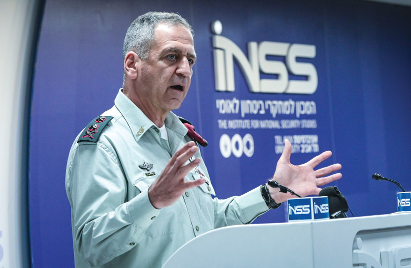  IDF CHIEF of Staff Lt.-Gen. Aviv Kohavi speaks at a conference of the Institute for National Security Studies, in Tel Aviv last week. Last year, Kohavi condemned instances of sexual assault and vowed to root them out, but not much has changed, says the writer. ( (photo credit: AVSHALOM SASSONI/FLASH90)