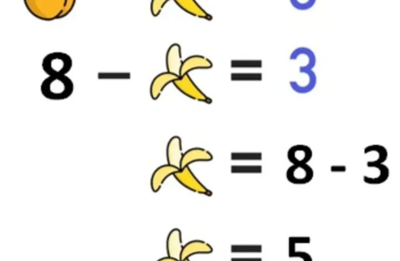  A banana is worth five points. (credit: Tiktok/Maariv)