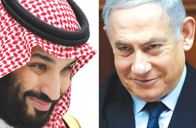  THE NEWEST Saudi lobbyist is the prime minister of Israel, says the writer.  (photo credit: REUTERS)