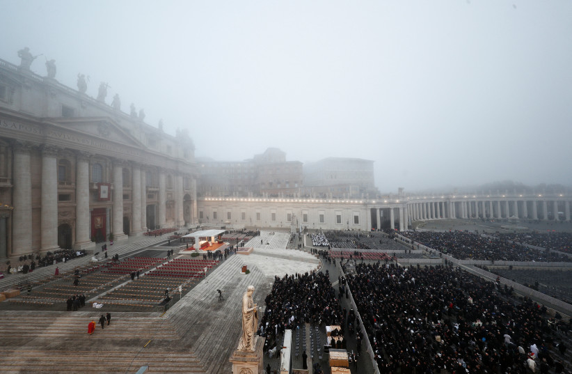  A general view of St. Peter's Basilica on the day of the funeral of former Pope Benedict at the Vatican, January 5, 2023. (credit: REUTERS/GUGLIELMO MANGIAPANE)