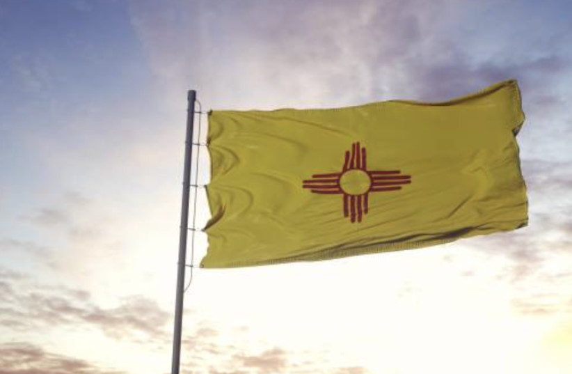  The flag of the State of New Mexico (photo credit: WIKIMEDIA)