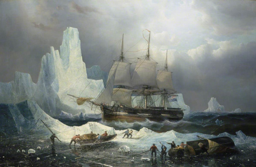 François Etienne Musin (1820-1888) - HMS 'Erebus' in the Ice, 1846 - BHC3325 - Royal Museums Greenwich (photo credit: FRANÇOIS MUSIN/PUBLIC DOMAIN/VIA WIKIMEDIA COMMONS)