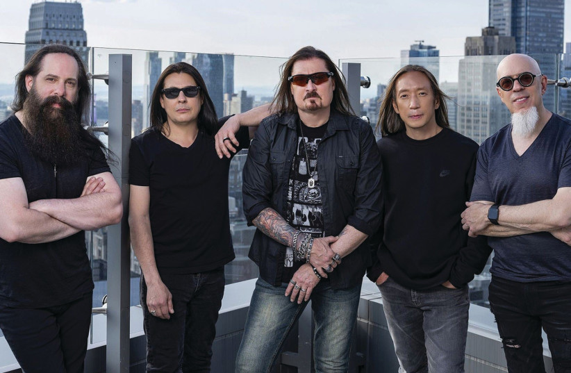  DREAM THEATER’S lineup from left: guitarist John Petrucci, drummer Mike Mangini, vocalist James LaBrie, bassist John Myung, and keyboardist Jordan Rudess. (photo credit: Rayon Richards)