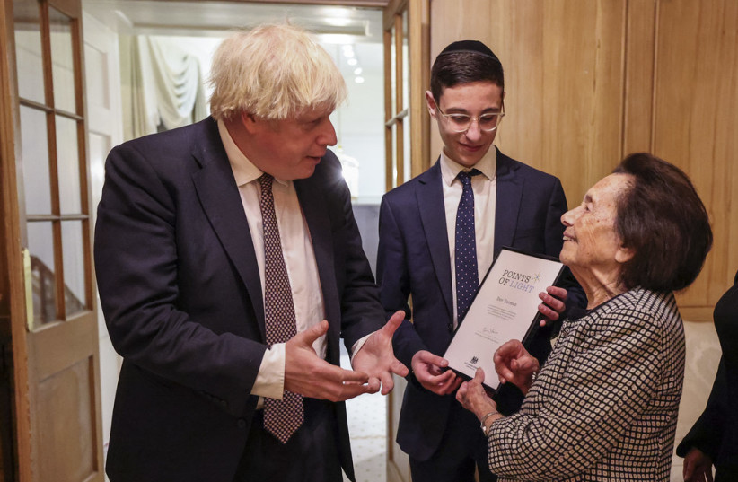  Lily Ebert with former UK prime minister Boris Johnson. (credit: FLICKR)