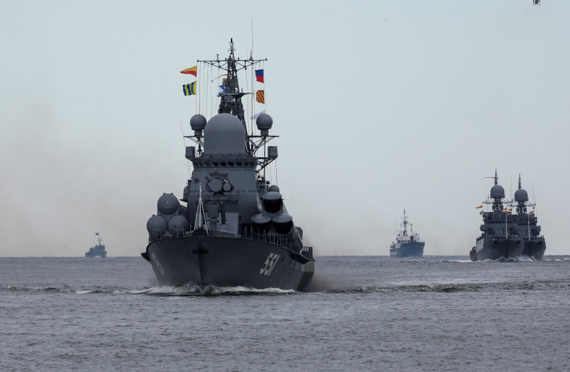  Russian Navy Day parade in Baltiysk (credit: REUTERS)