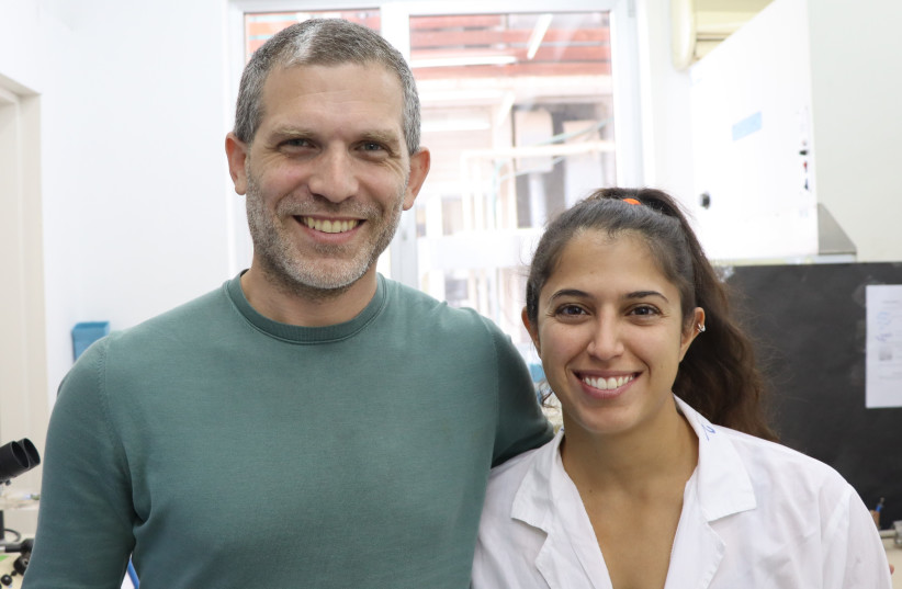   Dr. Ben Maoz and Neta Shvil. (credit: Courtesy of Tel Aviv University)