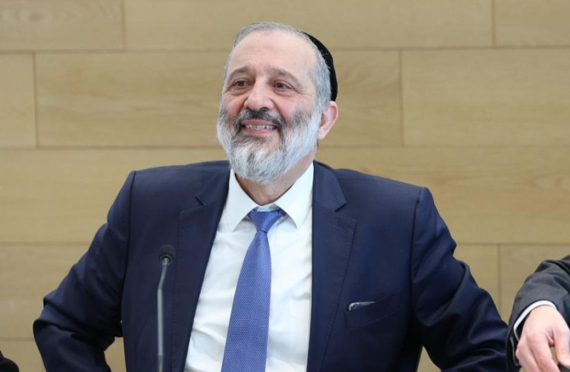  Health Minister Arye Deri (credit: GOVERNMENT PRESS OFFICE)