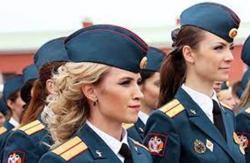  Female Russian soldiers. (photo credit: Wikimedia Commons)