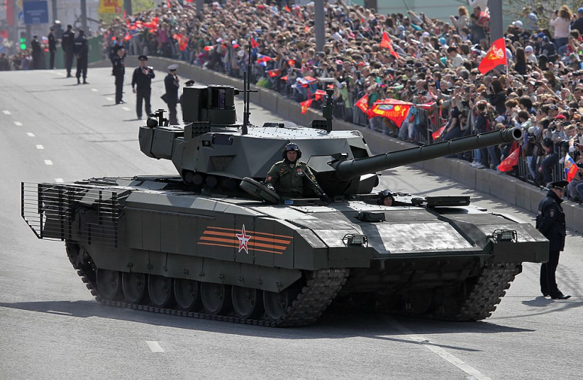  Russia's T-14 Armata main battle tank (Illustrative). (credit: Wikimedia Commons)