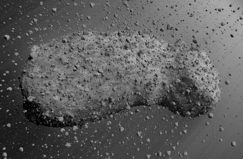  Asteroid Itokawa, a massive 500-kilometer-wide rubble pile asteroid (Illustrative). (photo credit: PUBLIC DOMAIN)