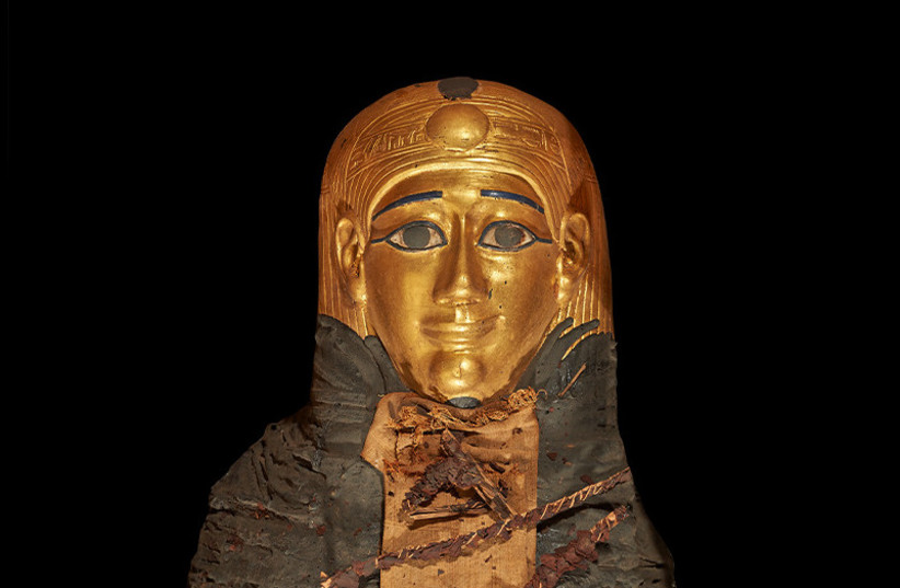  'Golden boy’ mummy (photo credit: CAIRO EGYPTIAN MUSEUM VIA FRONTIERS)