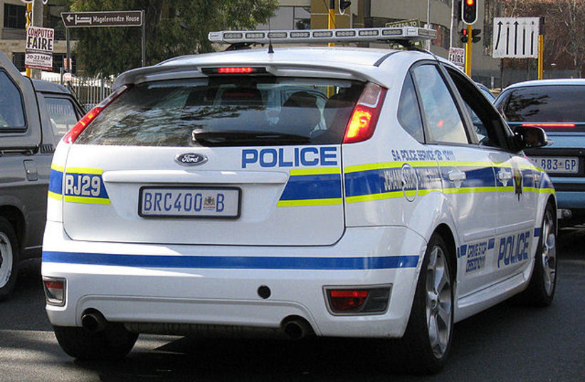 A police car in Johannesburg, South Africa. (photo credit: Wikimedia Commons)