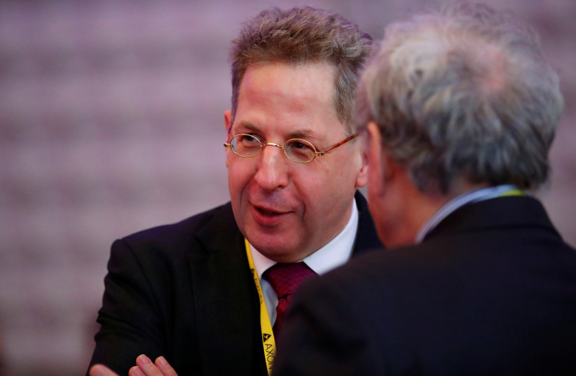  The former head of the German Federal Office for the Protection of the Constitution (Bundesamt fuer Verfassungsschutz) Hans-Georg Maassen attends the annual European Police Congress in Berlin, Germany, February 4, 2020 (photo credit: REUTERS)