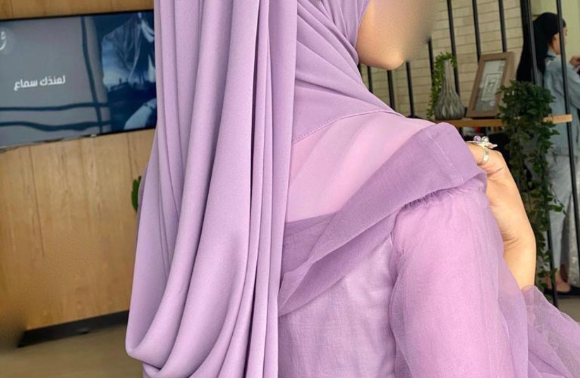  high-fashion hijab designed by Haneen, 25, in northern Israel (photo credit: Haneen Hijab Design)