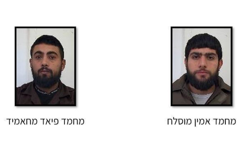 Mohammad Amin Moslah, 24, and Mohammad Fayad Mahamid, 28, were arrested for plotting a terror attack a few weeks ago during an investigation by the Shin Bet. (photo credit: Shin Bet Communications)