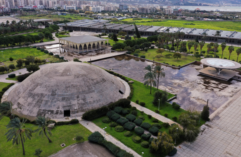  General view shows the Rachid Karami International Fair in Tripoli (photo credit: REUTERS)