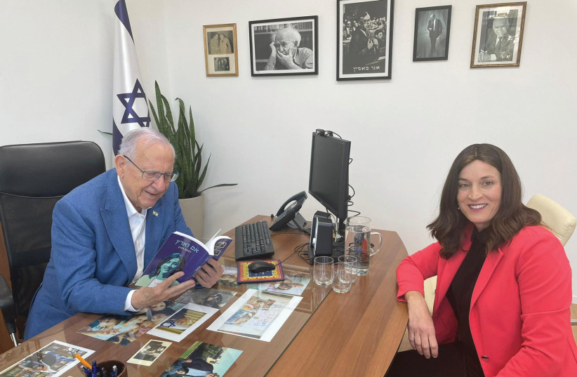  FORMER PRESIDENT Reuven Rivlin with his former longtime bureau chief, Rivka Ravitz.  (credit: COURTESY RIVKA RAVITZ)
