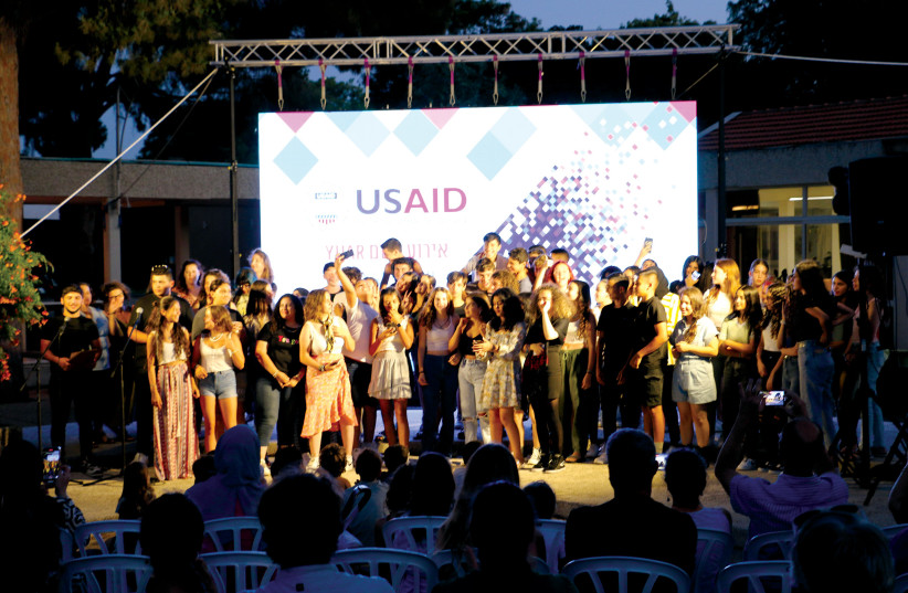 A YUAR group screening event sponsored by USAID, July 2022. (credit: Raphael Ruta)