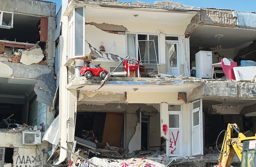 SOME OF the devasation of this week’s deadly earthquake, in Kahramanmaras, Turkey.  (credit: MICHAEL STARR)