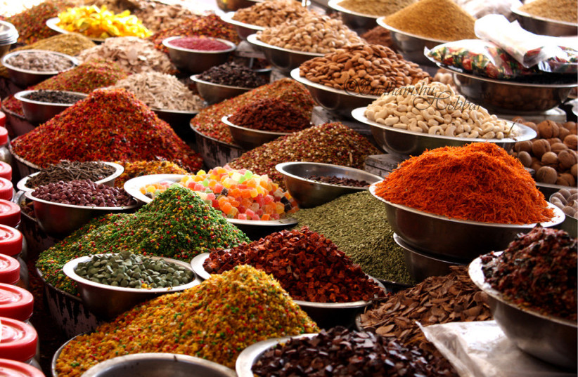  A selection of spices at a market. (photo credit: FLICKR)