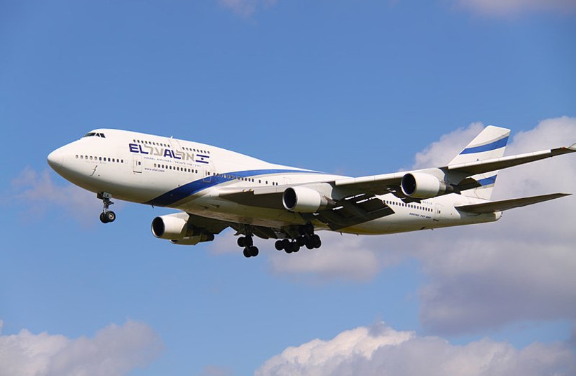  An ElAl boeing 744 plane. (credit: Wikimedia Commons)