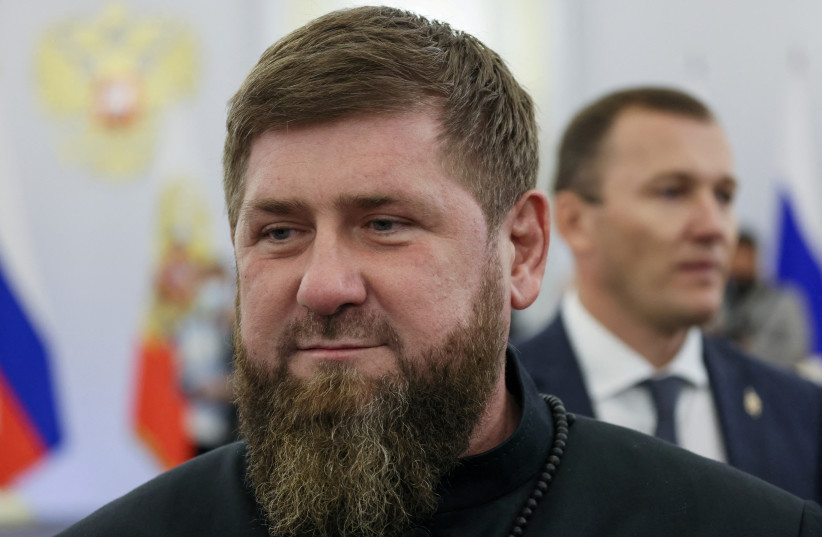  Chechen leader Ramzan Kadyrov attends a ceremony in the Kremlin to declare Russia's annexation of four Ukrainian regions. Moscow, Russia, September 30, 2022.  (photo credit: SPUTNIK/MIKHAIL METZEL/POOL VIA REUTERS)