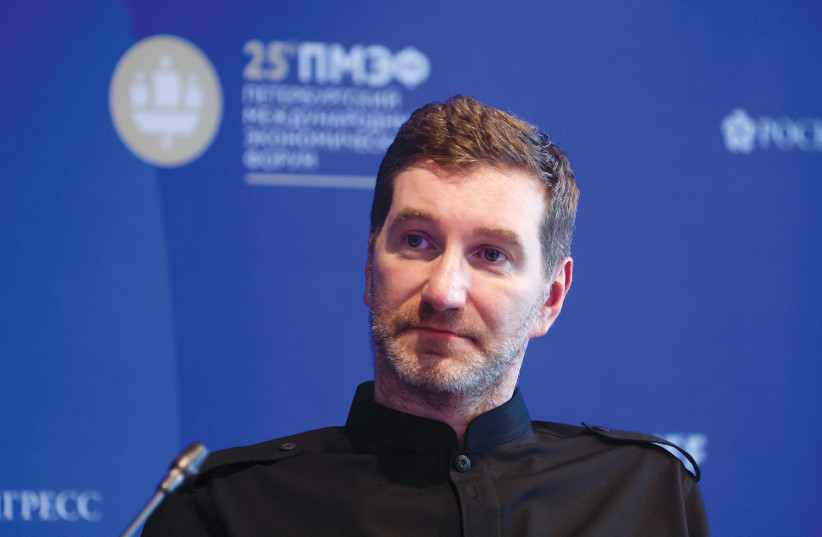  Journalist Anton Krasovsky attends a session of the St. Petersburg International Economic Forum on June 16, 2022.  (photo credit: MAXIM SHEMETOV/REUTERS)