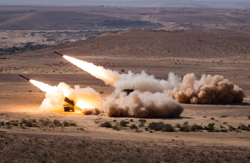  AIR DEFENSE capabilities are tested as part of the drill, simulating what could happen in the event of an Iranian missile or drone attack. (photo credit: IDF SPOKESPERSON'S UNIT)