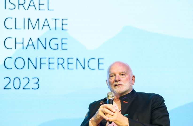  Michael Sonnenfeldt speaking at the Israel Climate Change Conference on February 14, 2023 (photo credit: DANI MACHLIS)