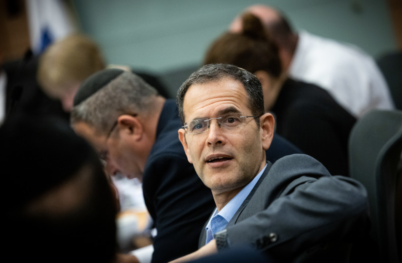  MK Moshe Saada at a special committee metting in the Knesset, the Israeli parliament in Jerusalem, on December 25, 2022. (photo credit: YONATAN SINDEL/FLASH90)