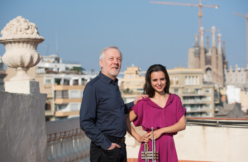 TRUMPETER-VOCALIST Andrea Motis with regular collaborator pianist Ignasi Terraza.  (photo credit: MARTINA HOUDEK)