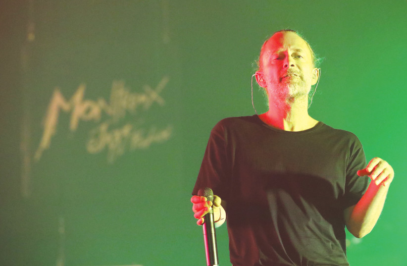  RADIOHEAD SINGER Thom Yorke performs at the Montreux Jazz Festival, in Switzerland, in 2019. Yorke has refused to cave in to Roger Waters’s demand not to play in Israel. (photo credit: DENIS BALIBOUSE/REUTERS)