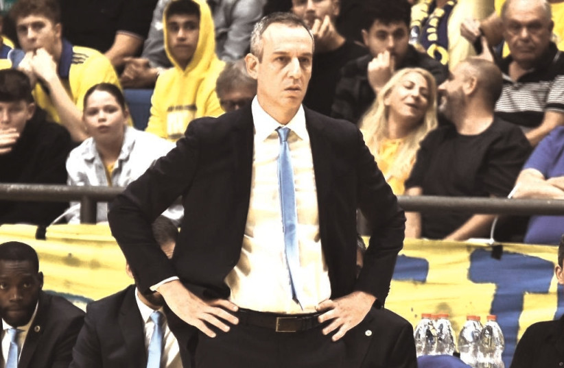 Oded Katash has had to pilot Maccabi Tel Aviv through an up-and-down season, both locally in Europe, that seems to have finally taken a turn toward consistency. (credit: Dov Halickman)