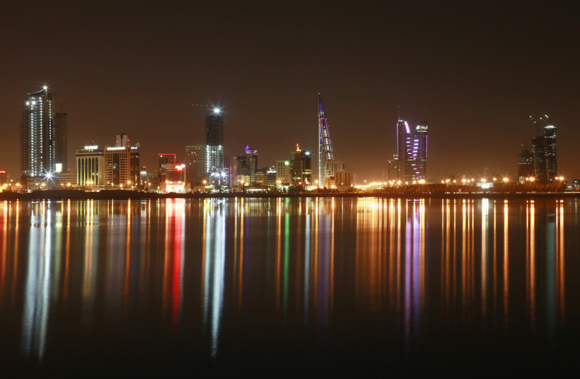 A view of the skyline of Manama at night, October 20, 2010 (credit: REUTERS/HAMAD I MOHAMMED)