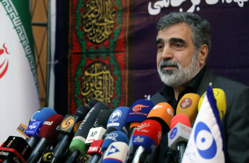 Behrouz Kamalvandi, spokesman for the Atomic Energy Organization of Iran speaks during news conference in Tehran, Iran, September 7, 2019. (credit: WANA (WEST ASIA NEWS AGENCY) VIA REUTERS)