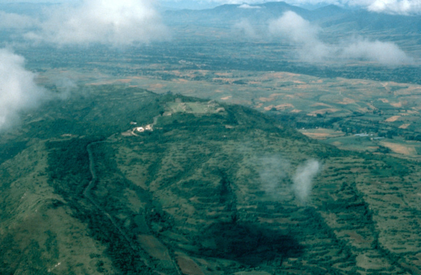 Monte Alban from plane (credit: The Field Museum)