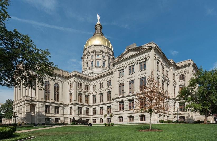  A west view of the Georgia State Capitol, Atlanta (Illustrative). (photo credit: Wikimedia Commons)