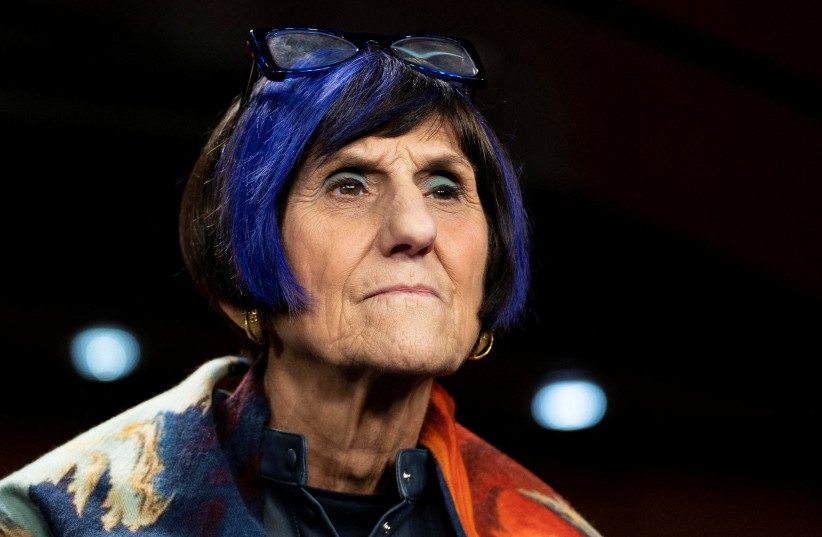 Rep. Rosa DeLauro (D-CT) listens during a news conference with House Democratic leadership at the US Capitol in Washington, DC, US, January 10, 2023. (credit: REUTERS/SARAH SILBIGER)