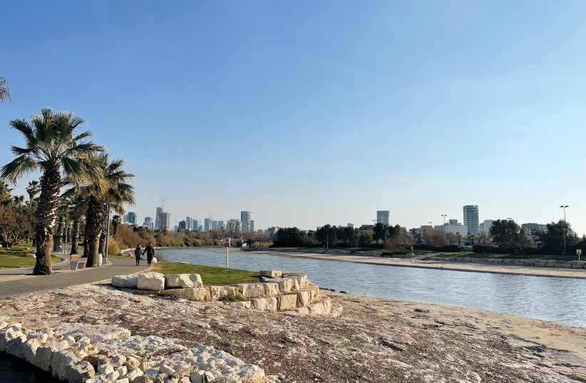  A view of Tel Aviv’s Yarkon River. (photo credit: SHANNA FULD)