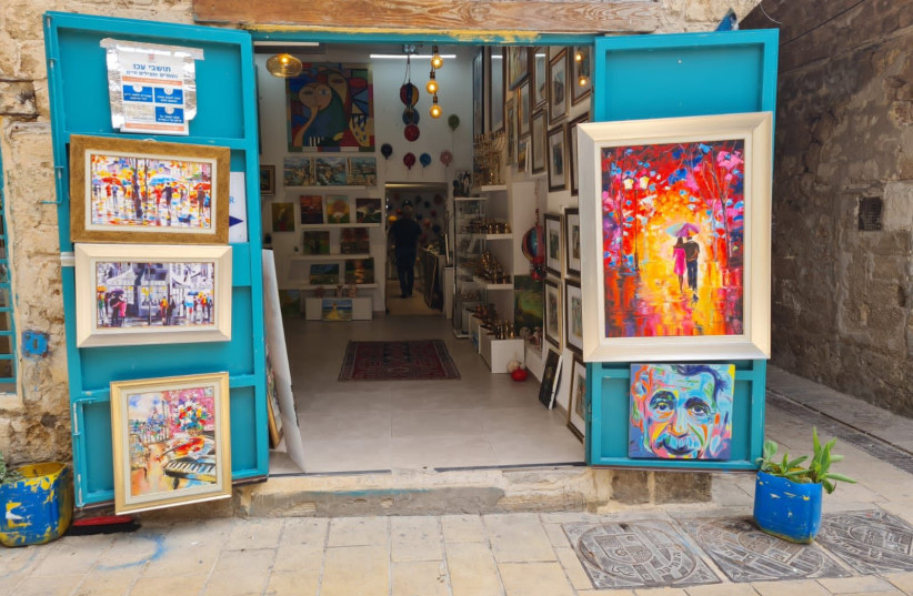  A view of an art gallery in Acre (photo credit: COURTESY OF ACRE MUNICIPALITY)