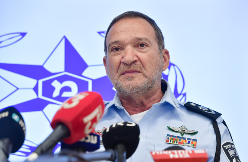 Israeli chief of police Kobi Shabtai holds a press conference in Tel Aviv, on March 11, 2023.  (credit: AVSHALOM SASSONI/FLASH90)